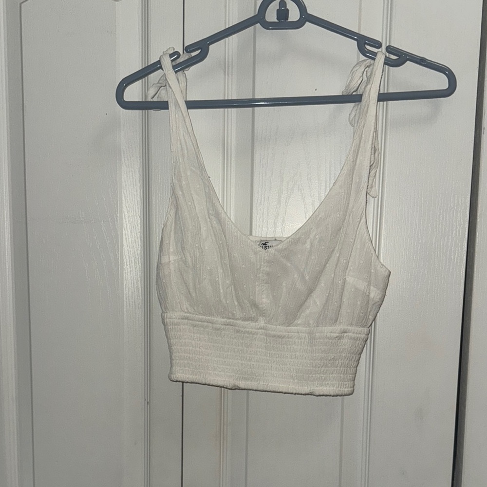 Hollister White Crop Top